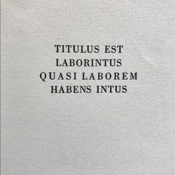 Incipit laborintus